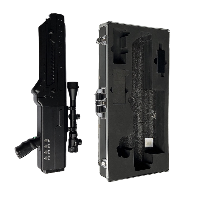  七叉镇手持便携式枪型低空防御反制四通道A型