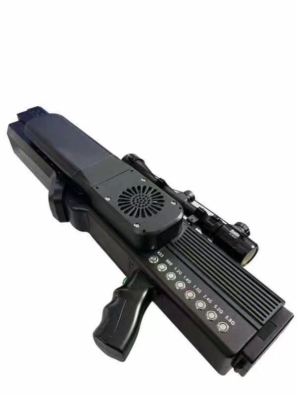  七叉镇手持便携式枪型低空防御反制八通道